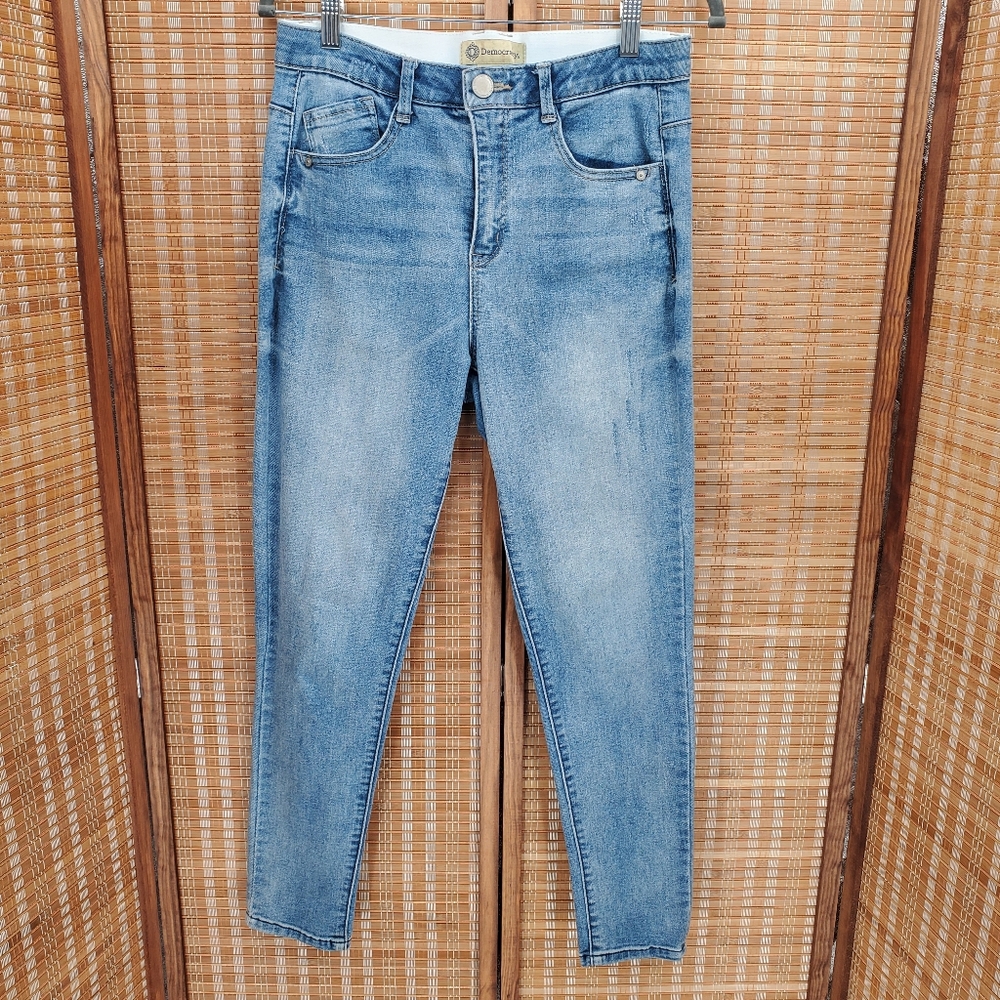 ♡ Democracy (Ab)technology Acid Wash High Waist Jeans Size 6